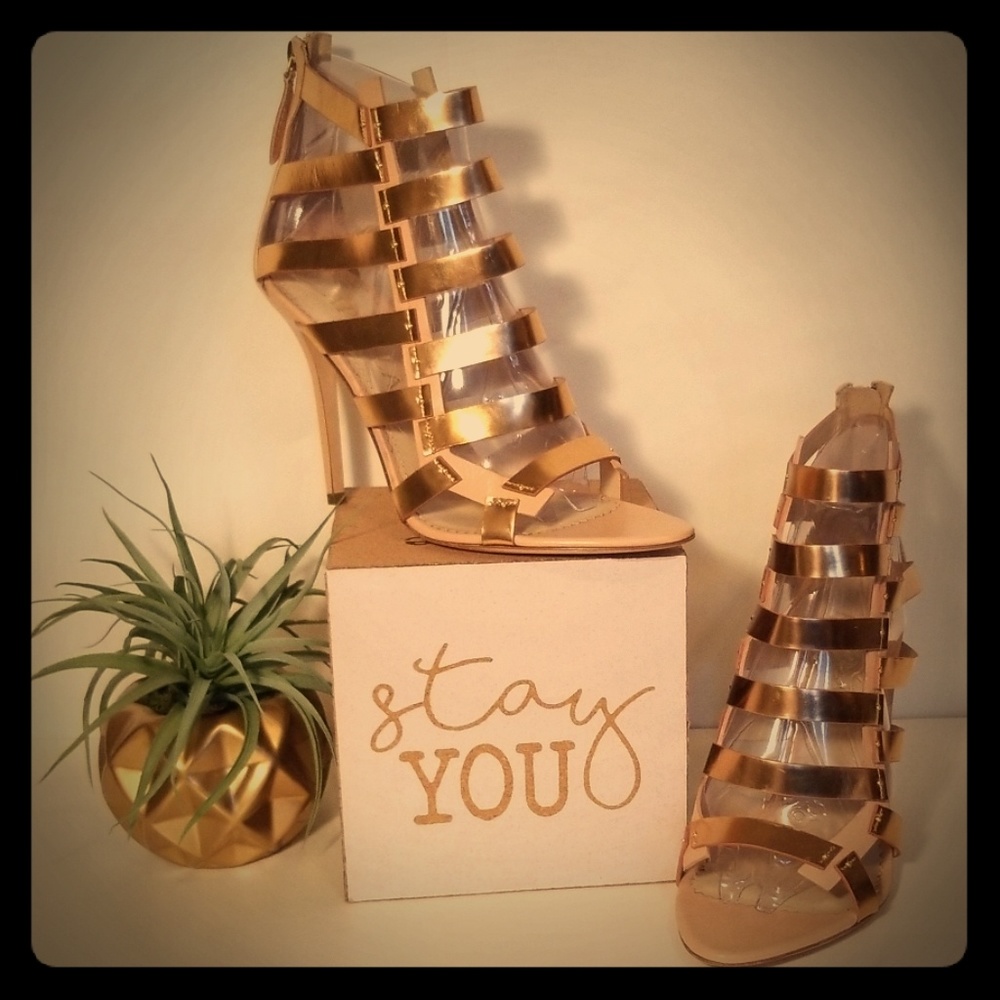 Aperlai Paris Caged Sandals